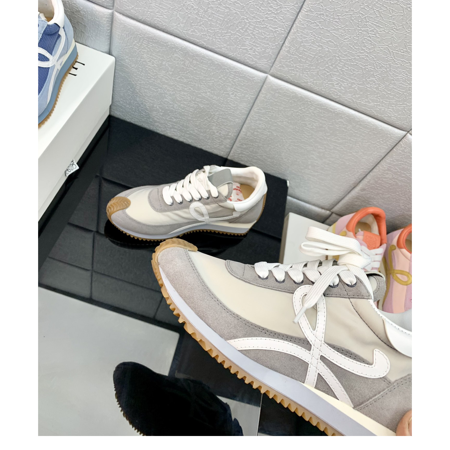 Loewe Flow Runner In Technical Mesh And Suede - EUR FASHION