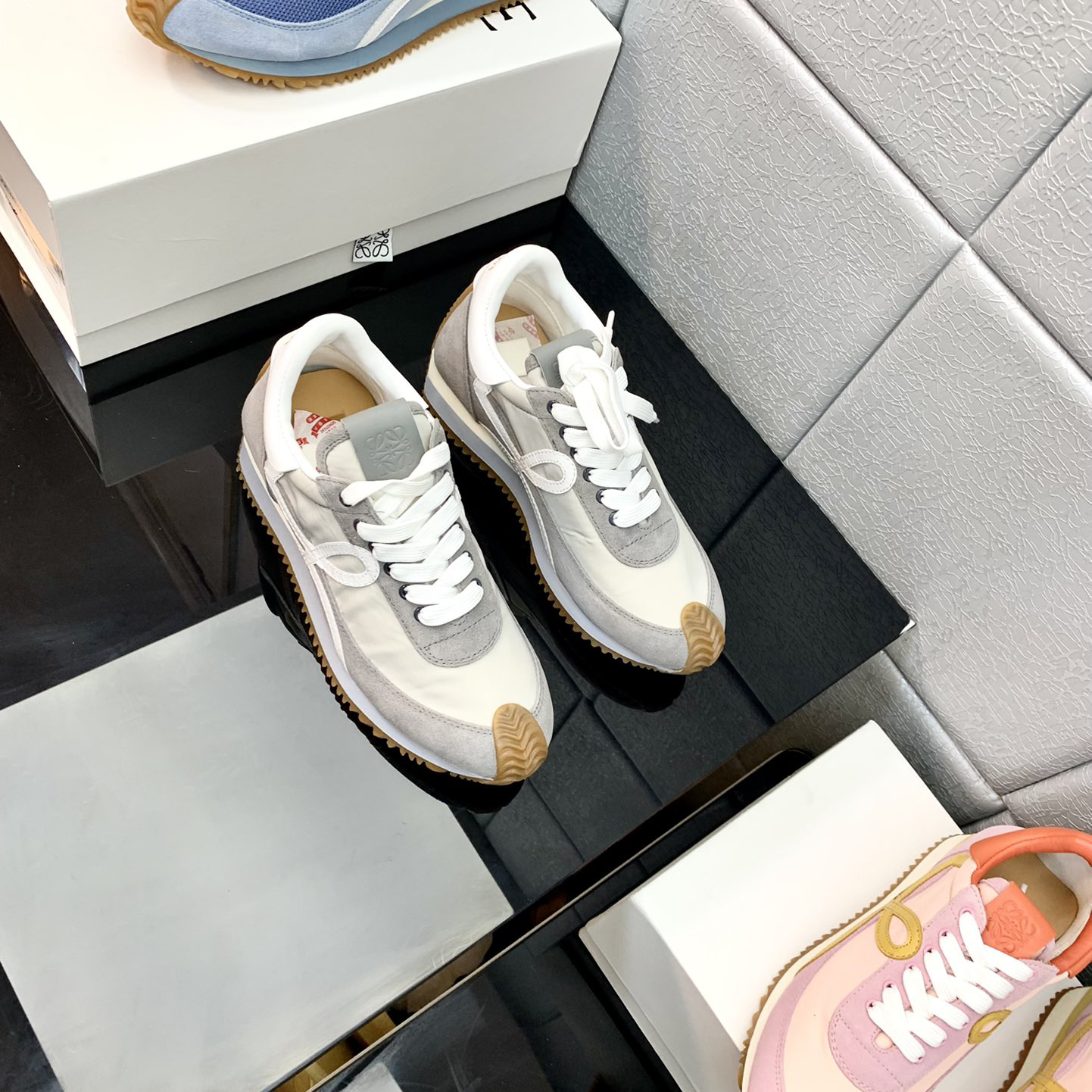 Loewe Flow Runner In Technical Mesh And Suede - EUR FASHION