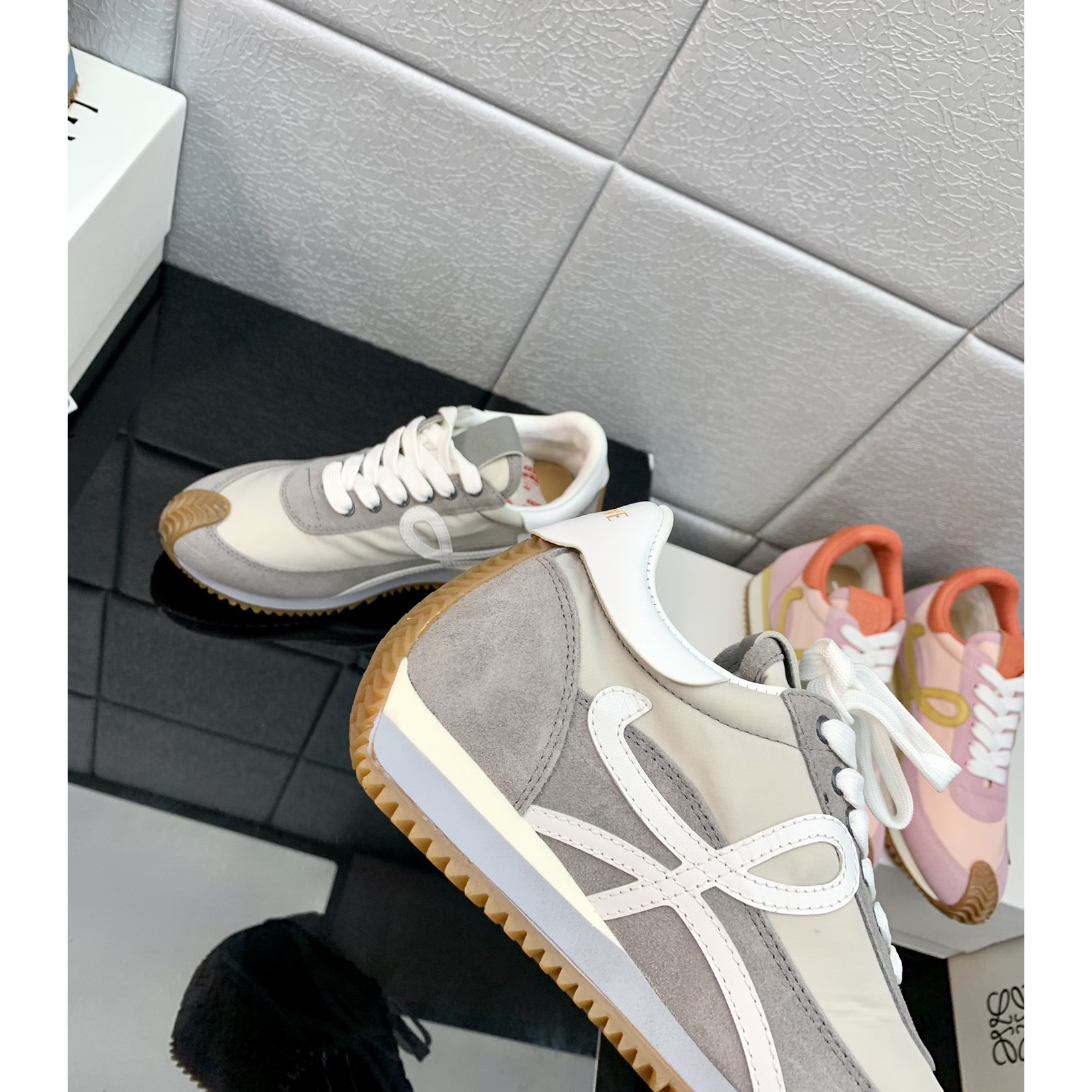 Loewe Flow Runner In Technical Mesh And Suede - EUR FASHION