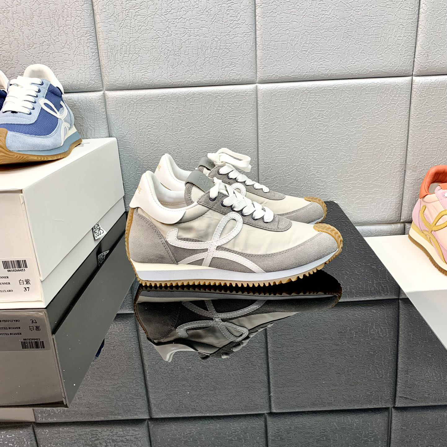 Loewe Flow Runner In Technical Mesh And Suede - EUR FASHION