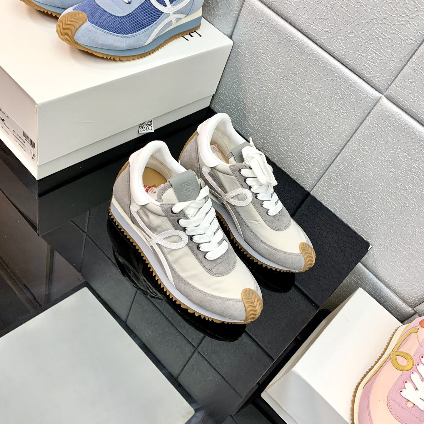 Loewe Flow Runner In Technical Mesh And Suede - EUR FASHION