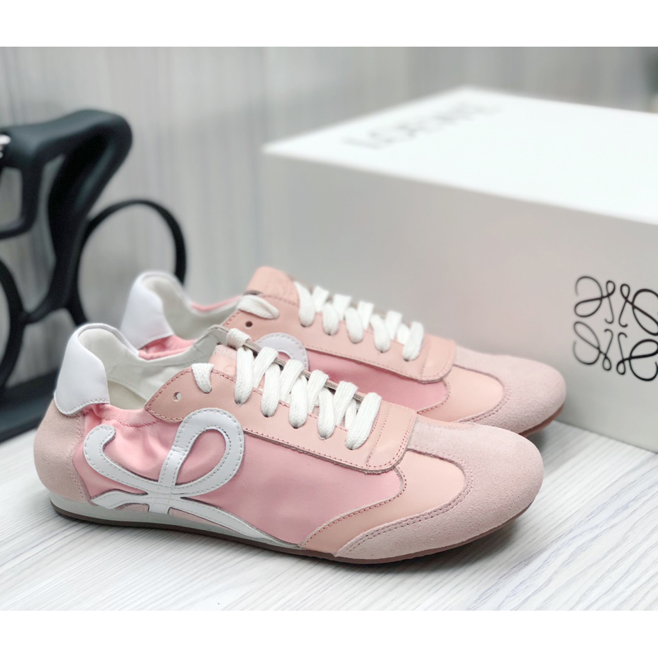 Loewe Ballet Runner In Nylon And Calfskin - EUR FASHION