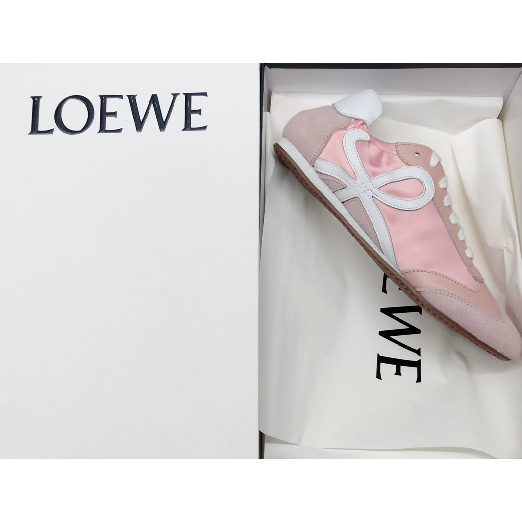 Loewe Ballet Runner In Nylon And Calfskin - EUR FASHION
