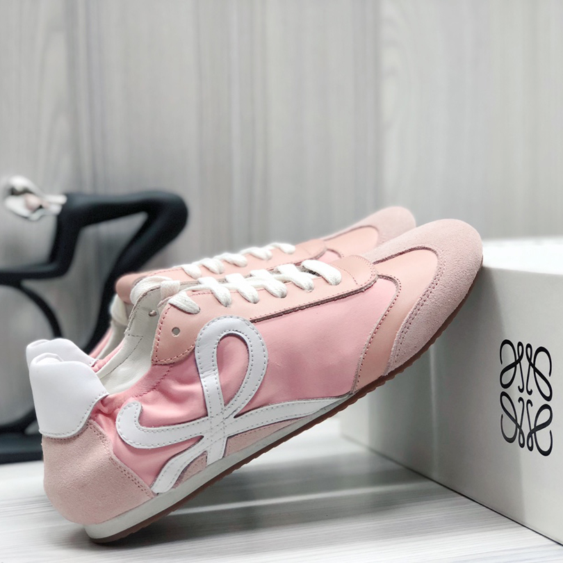 Loewe Ballet Runner In Nylon And Calfskin - EUR FASHION