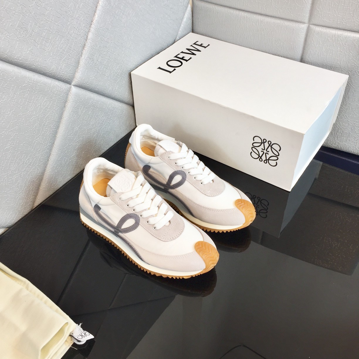 Loewe Flow Runner In Calfskin - EUR FASHION