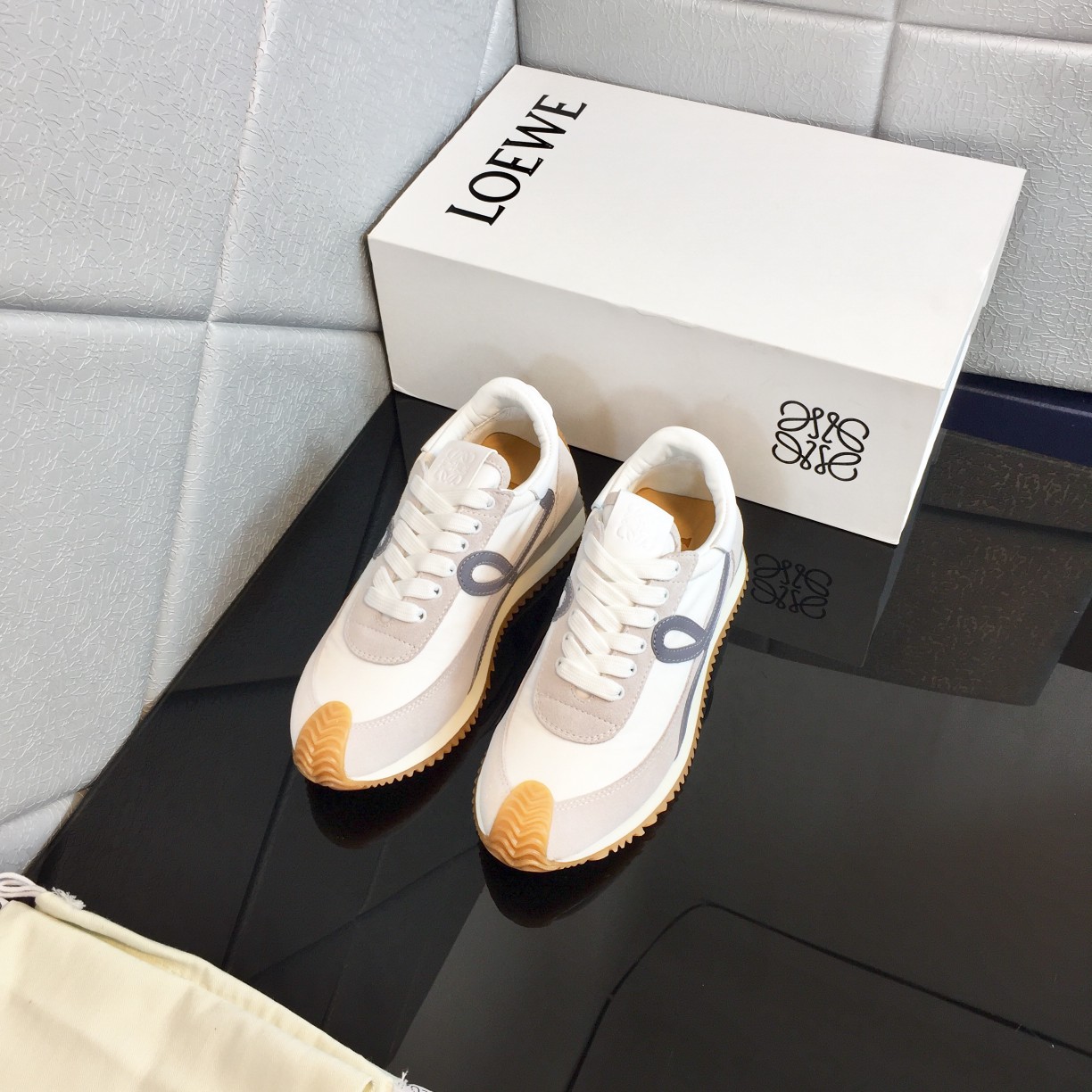 Loewe Flow Runner In Calfskin - EUR FASHION