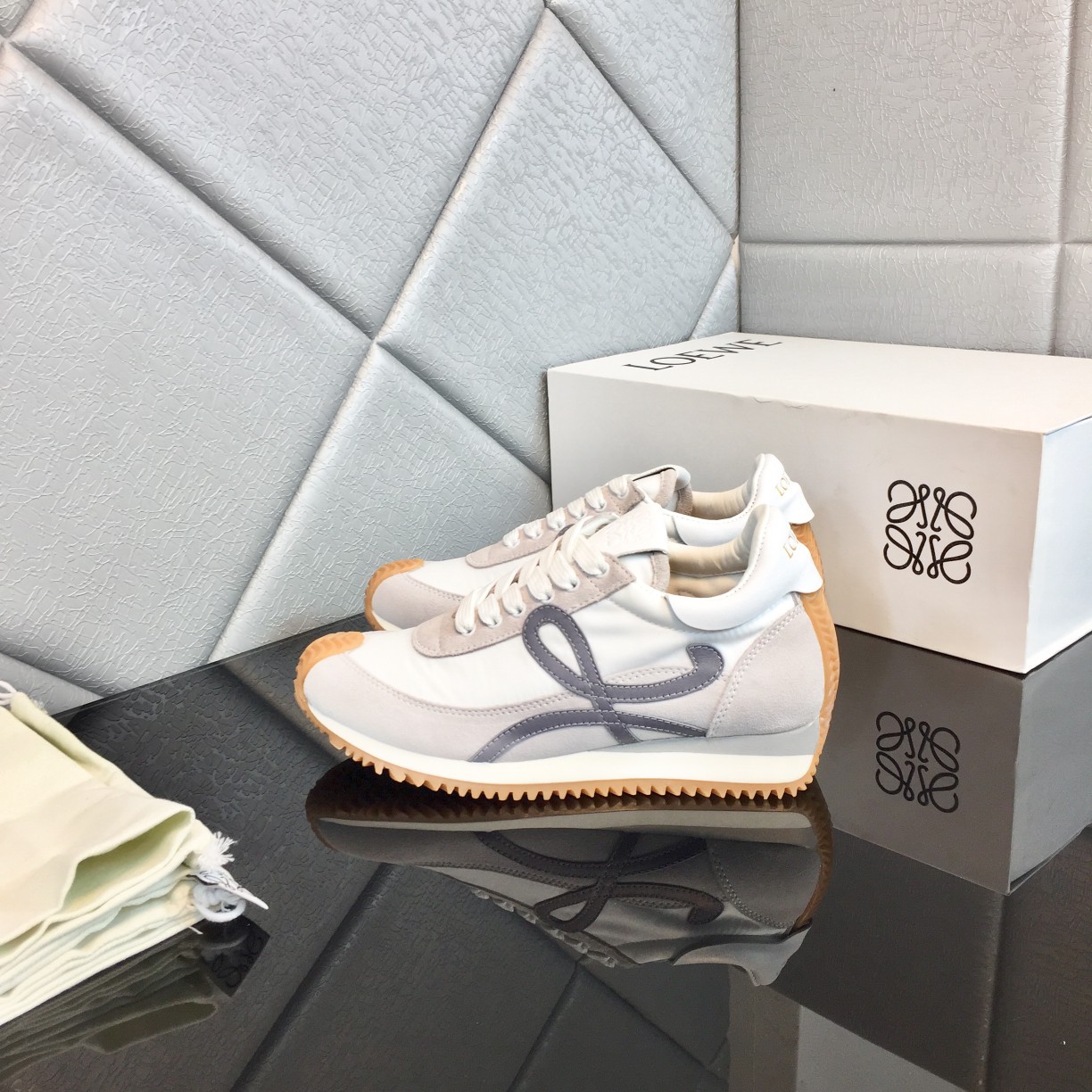 Loewe Flow Runner In Calfskin - EUR FASHION