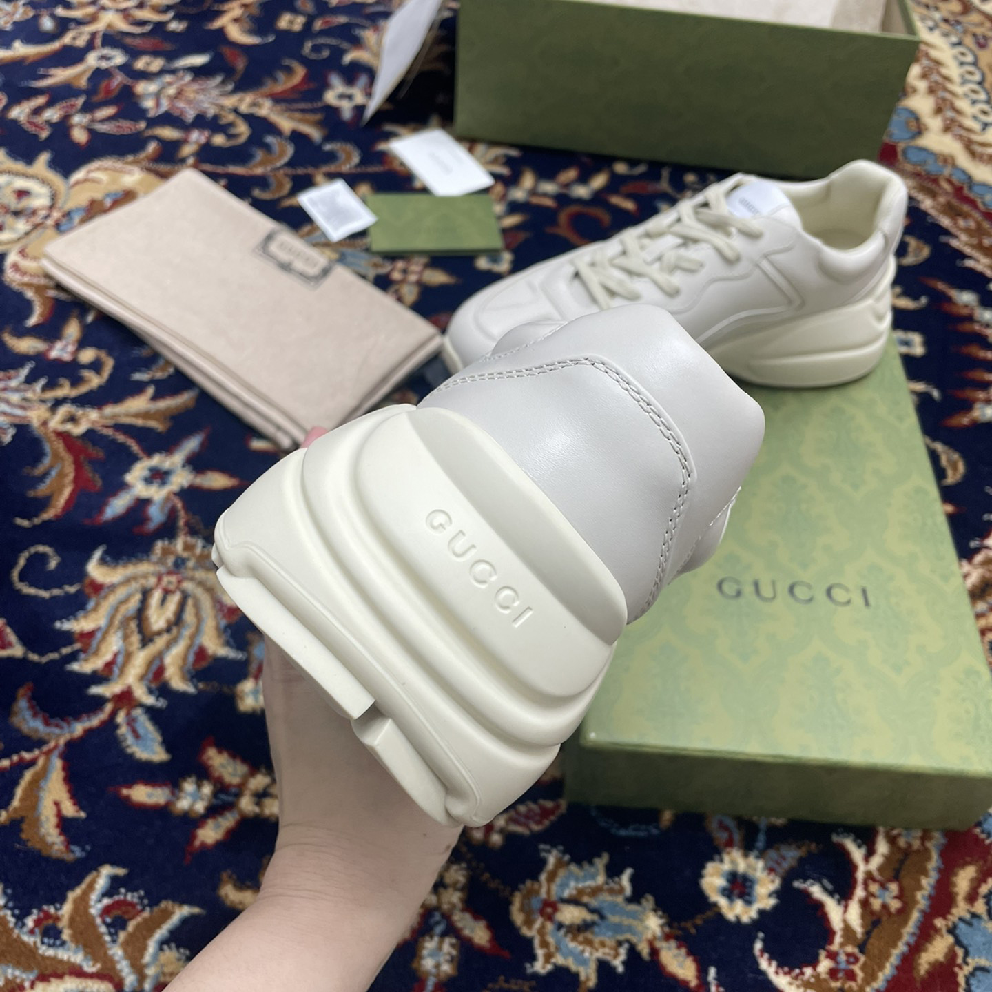 Gucci Men's Rhyton Star Print Sneakers - EUR FASHION