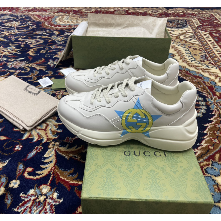 Gucci Men's Rhyton Star Print Sneakers - EUR FASHION