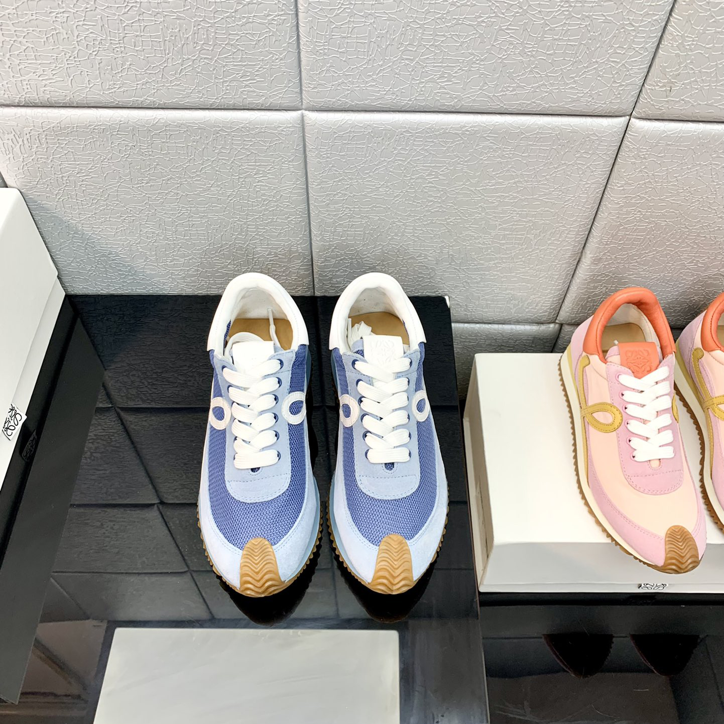 Loewe Flow Runner In Technical Mesh And Suede - EUR FASHION