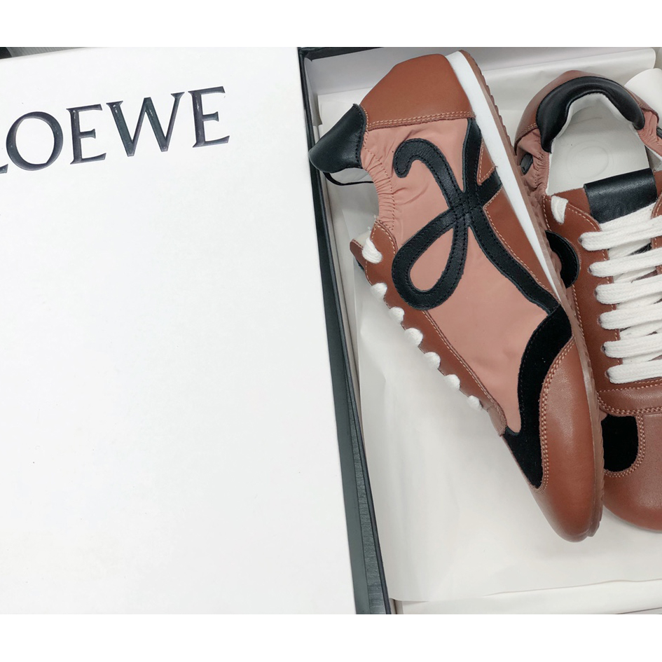 Loewe Ballet Runner In Nylon And Calfskin - EUR FASHION