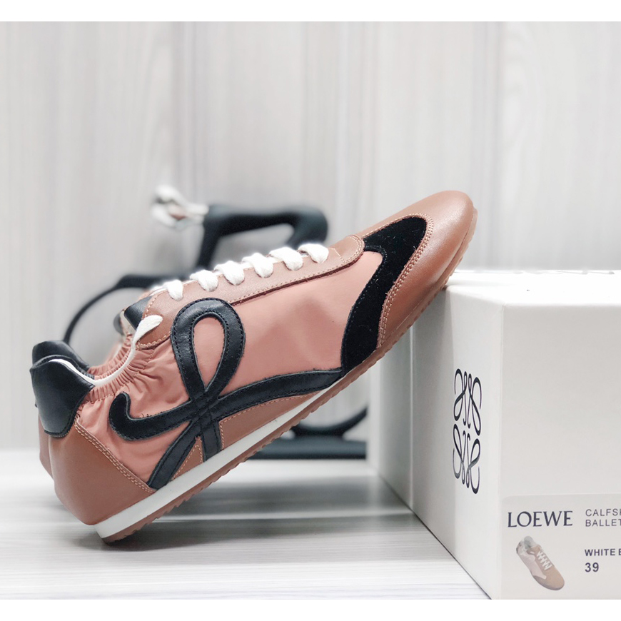 Loewe Ballet Runner In Nylon And Calfskin - EUR FASHION