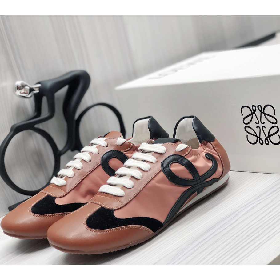 Loewe Ballet Runner In Nylon And Calfskin - EUR FASHION