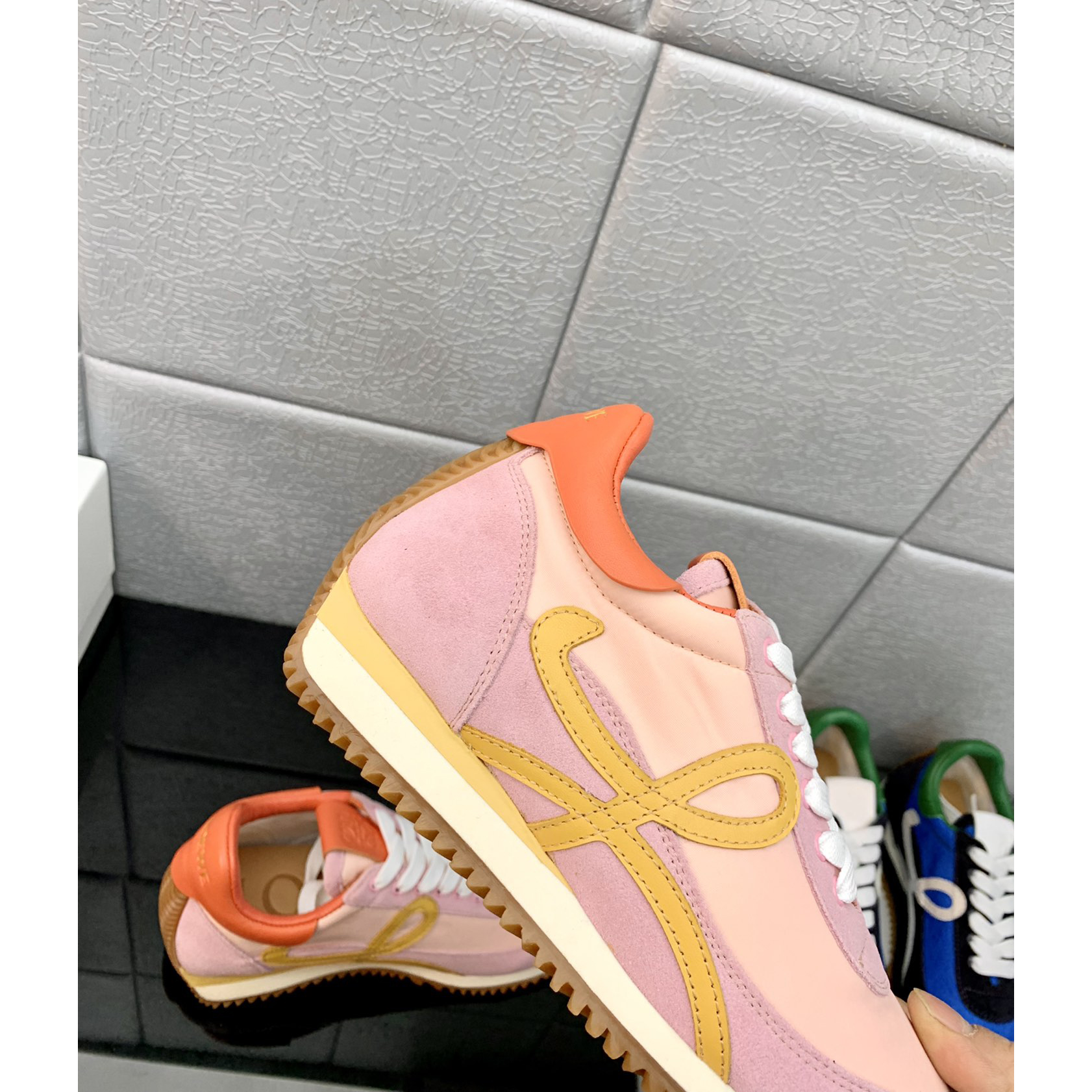 Loewe Flow Runner In Technical Mesh And Suede - EUR FASHION