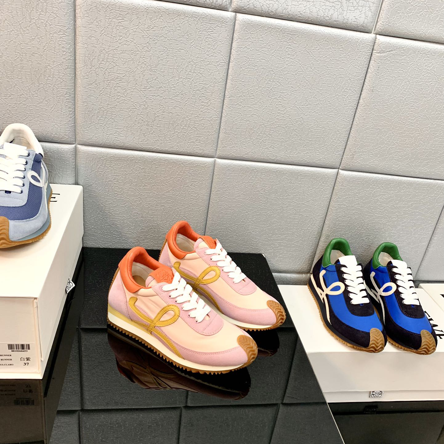 Loewe Flow Runner In Technical Mesh And Suede - EUR FASHION