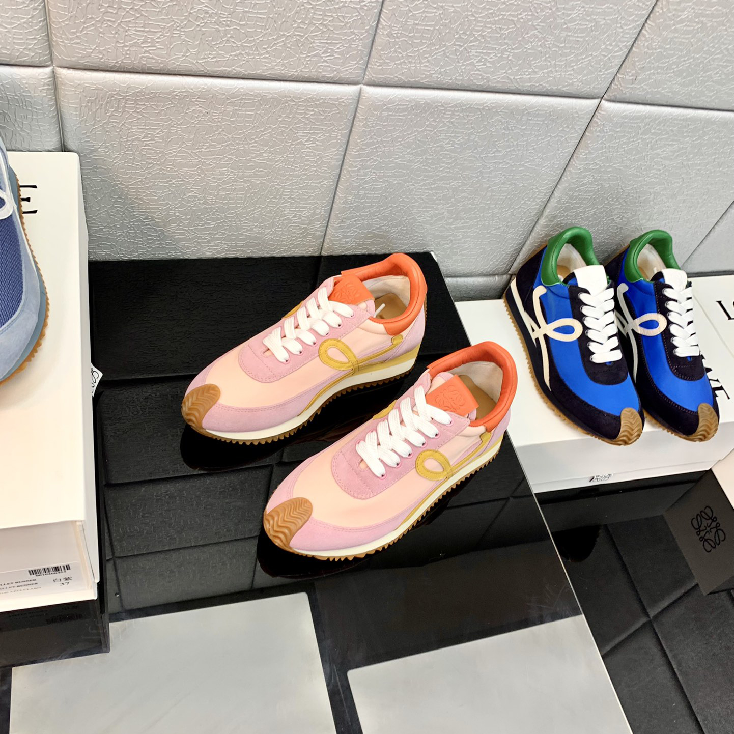 Loewe Flow Runner In Technical Mesh And Suede - EUR FASHION