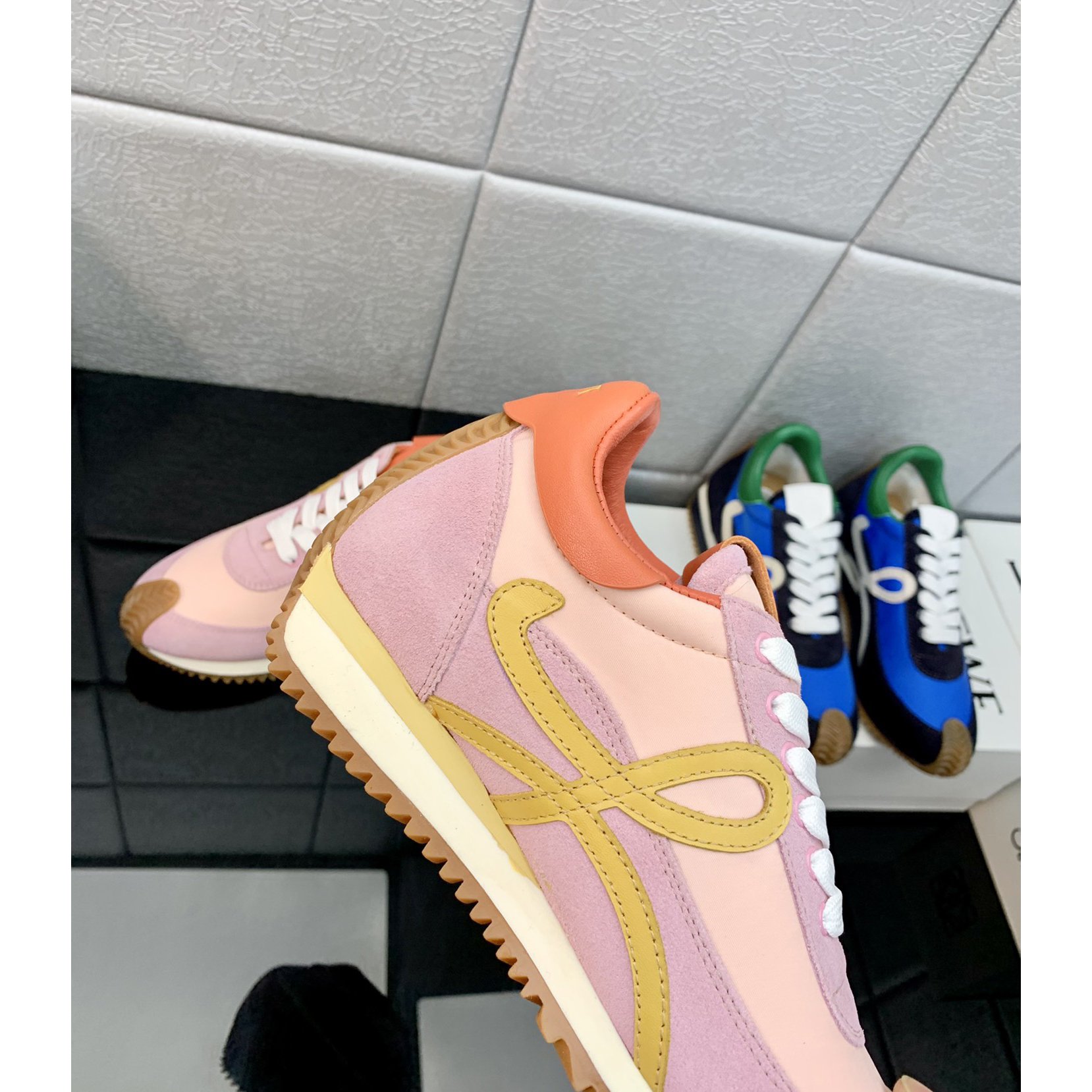 Loewe Flow Runner In Technical Mesh And Suede - EUR FASHION