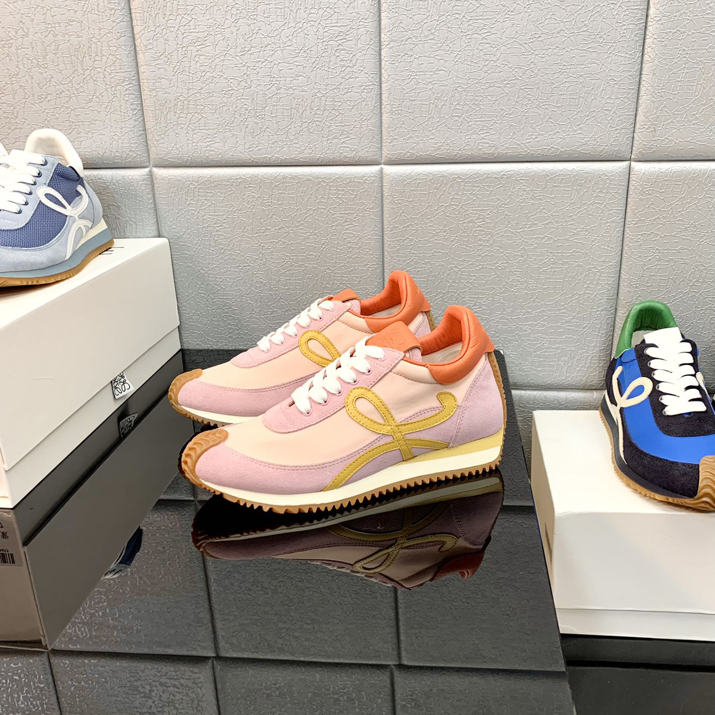 Loewe Flow Runner In Technical Mesh And Suede - EUR FASHION