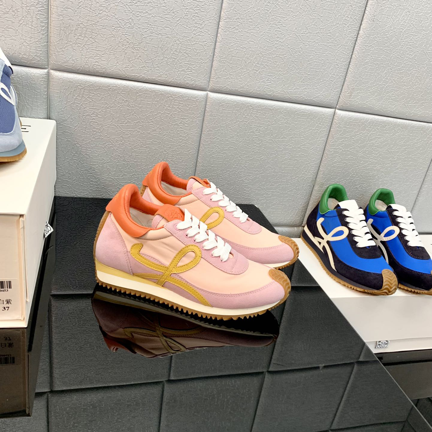 Loewe Flow Runner In Technical Mesh And Suede - EUR FASHION