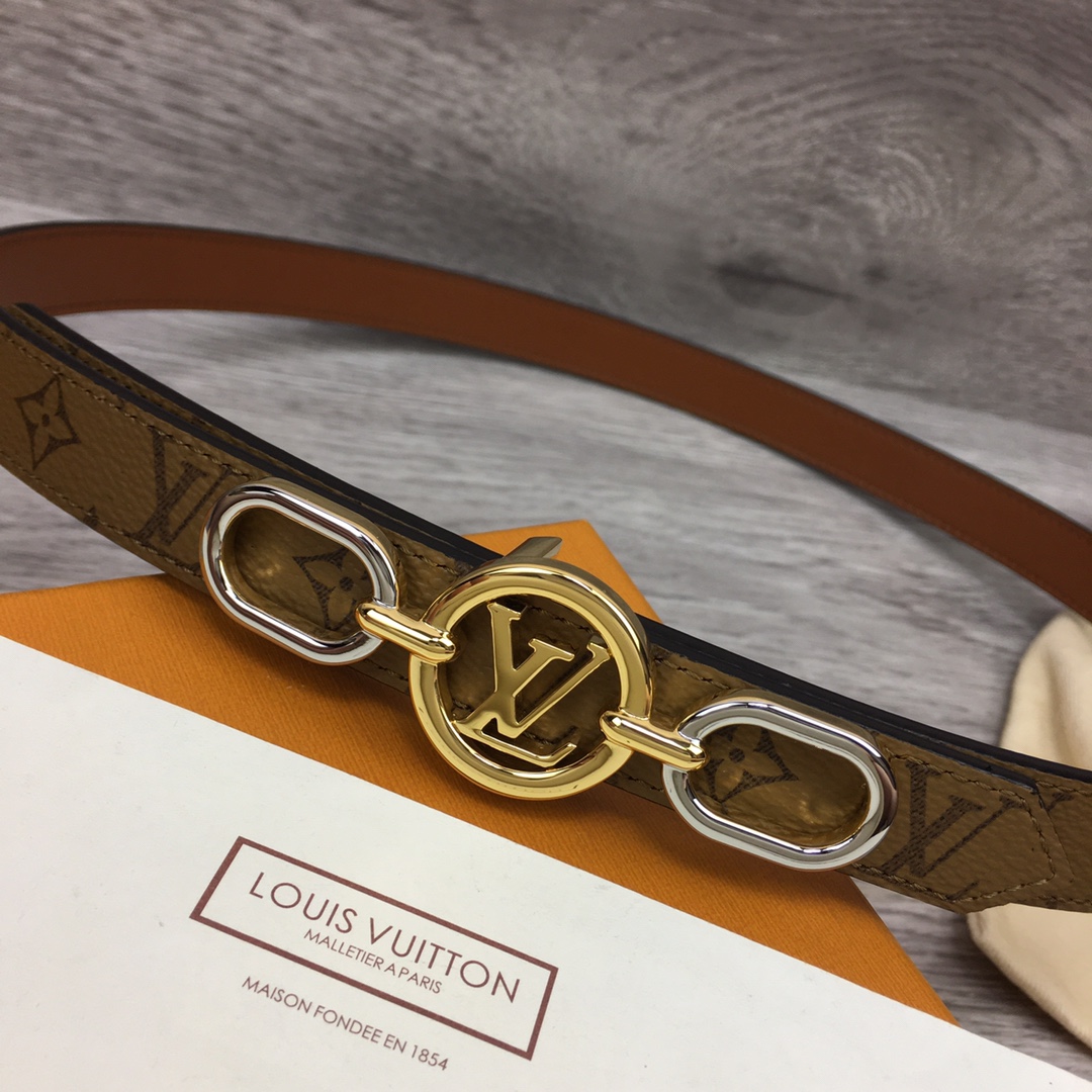 Louis Vuitton Squared LV 20mm Belt - EUR FASHION