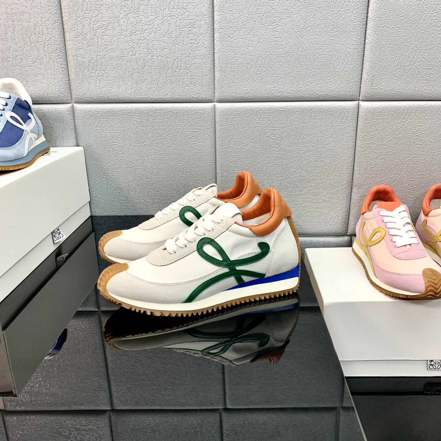 Loewe Flow Runner In Technical Mesh And Suede - EUR FASHION