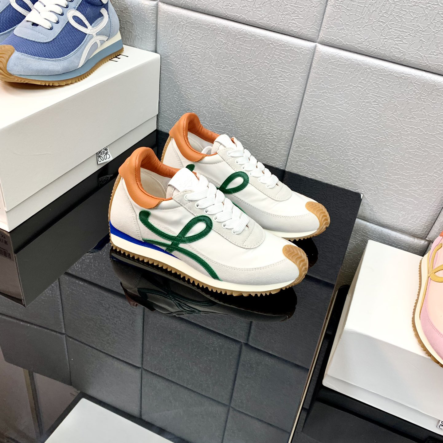 Loewe Flow Runner In Technical Mesh And Suede - EUR FASHION