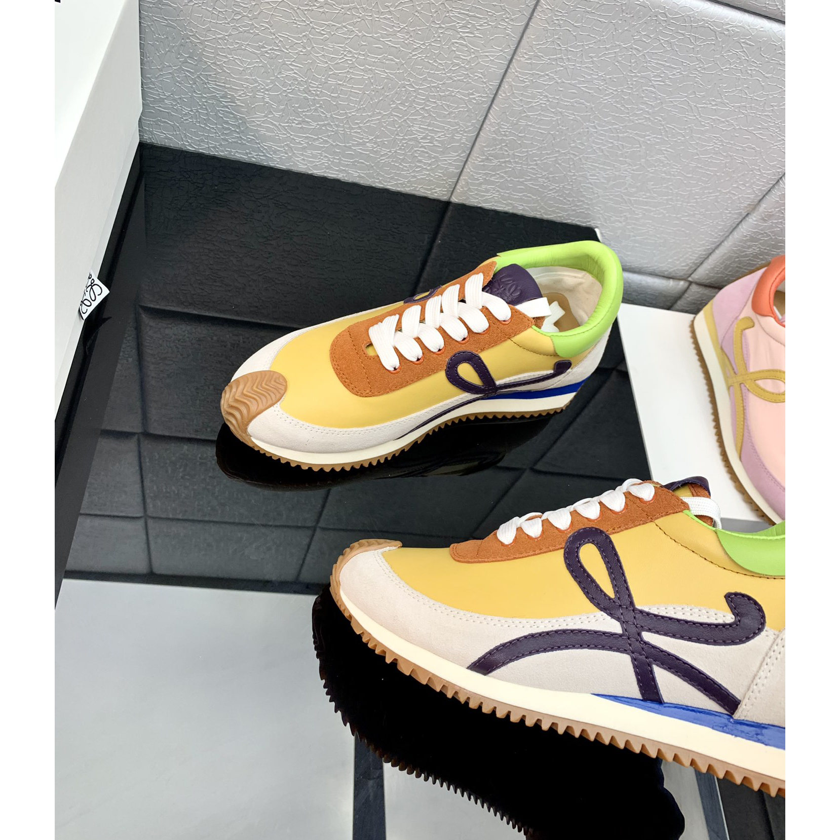 Loewe Flow Runner In Technical Mesh And Suede - EUR FASHION