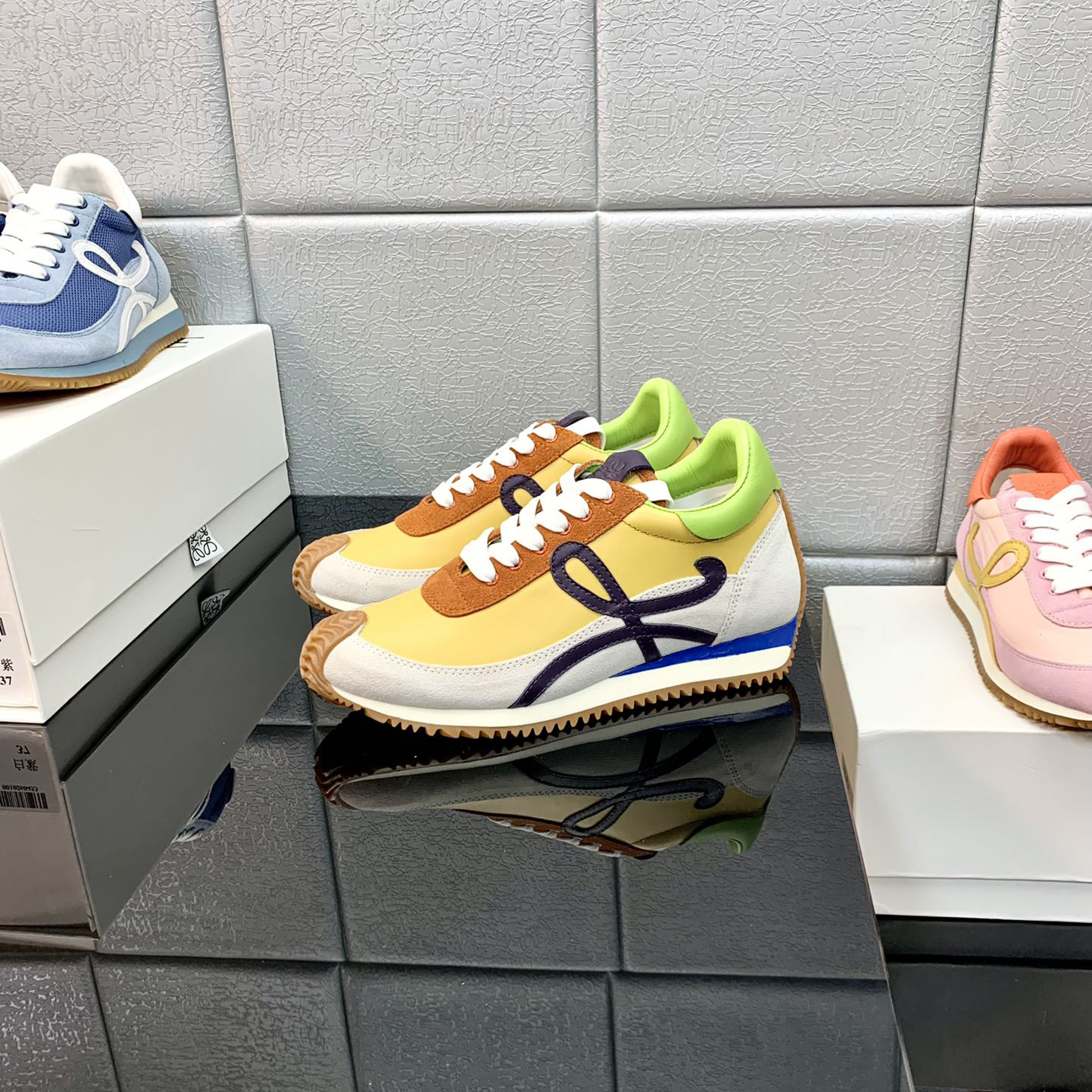 Loewe Flow Runner In Technical Mesh And Suede - EUR FASHION