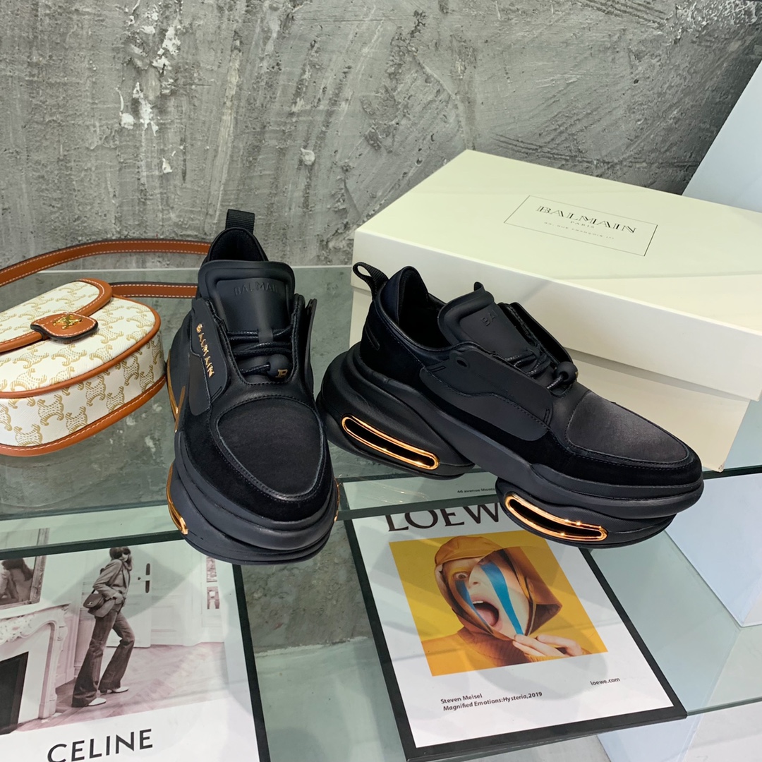 Balmain B-Bold Low-Top Sneakers - EUR FASHION