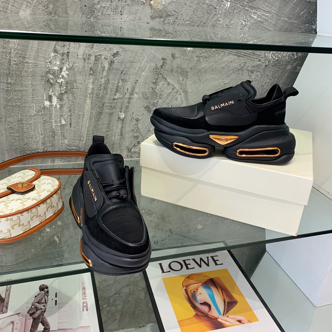 Balmain B-Bold Low-Top Sneakers - EUR FASHION