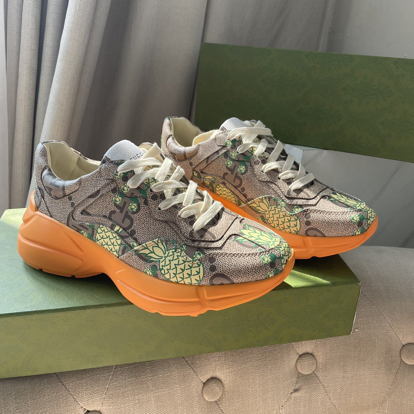 Gucci Pineapple Rhyton Sneaker - EUR FASHION