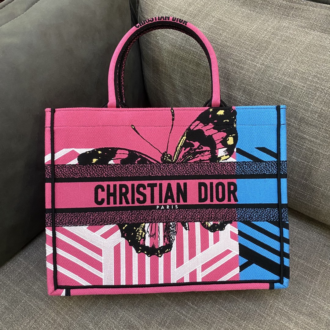 Dior Book Tote D-Jungle Pop（36.5*28*17.5cm） - EUR FASHION