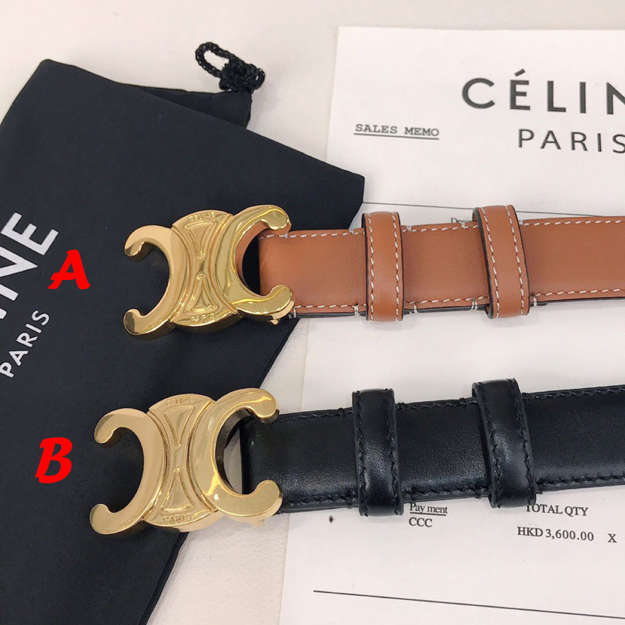 Celine Triomphe Belt - EUR FASHION