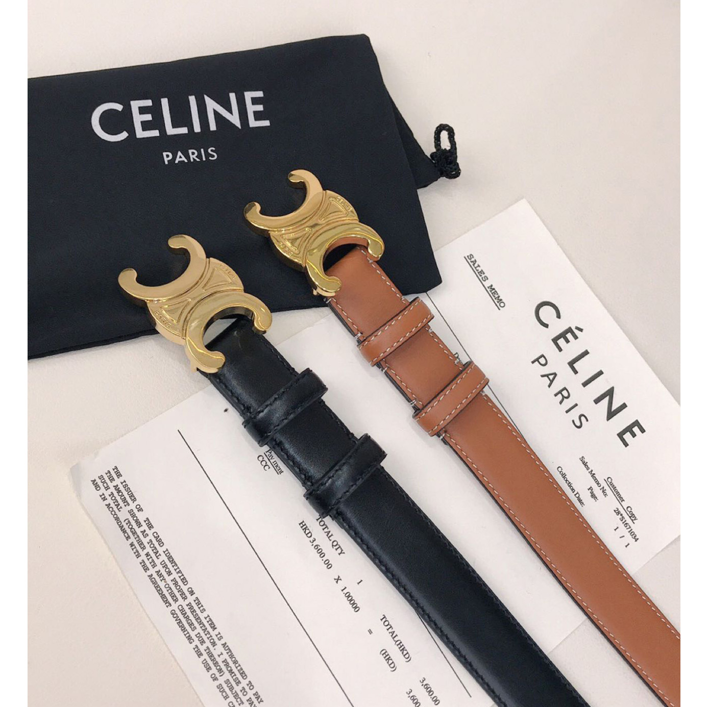 Celine Triomphe Belt - EUR FASHION