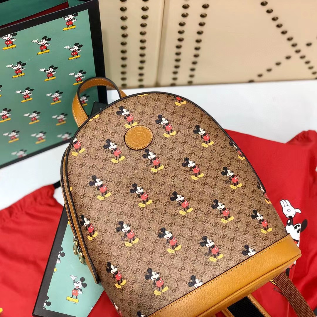 Gucci x Disney Mickey Mouse Medium Backpack（22-29-12CM） - EUR FASHION