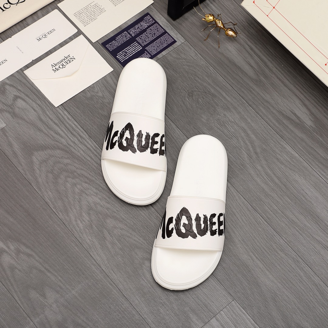 Alexander Mqueen Logo Slipper - EUR FASHION