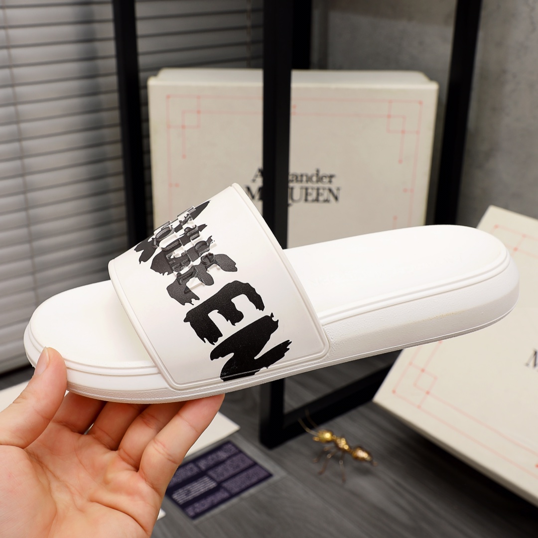 Alexander Mqueen Logo Slipper - EUR FASHION