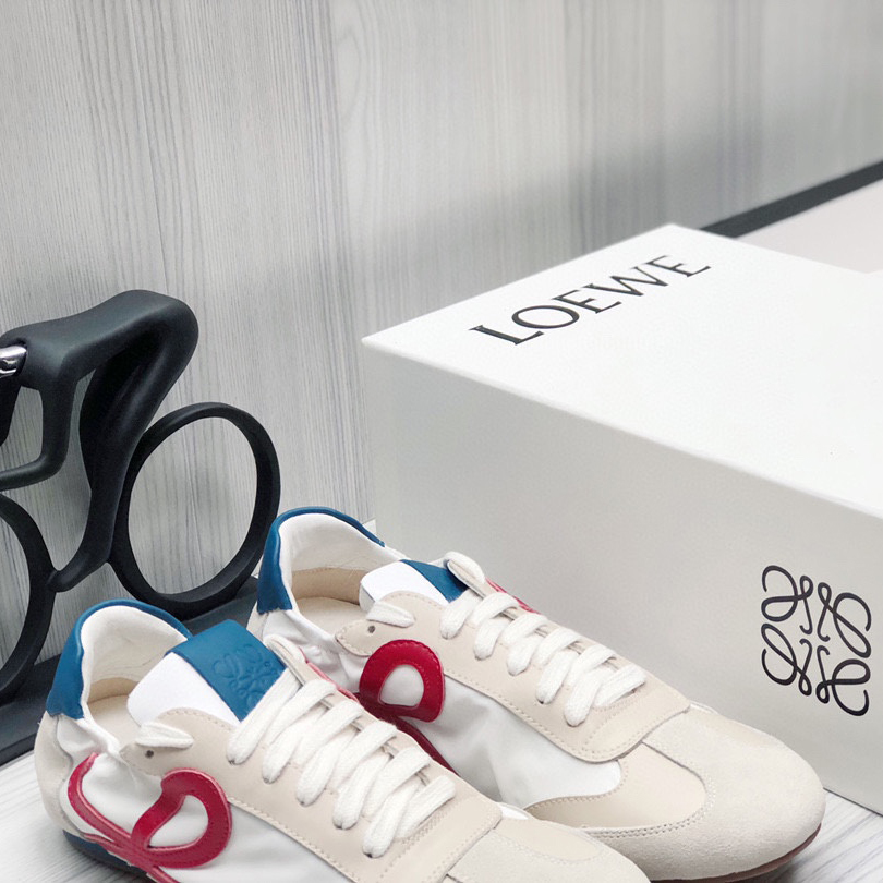 Loewe Ballet Runner In Nylon And Calfskin - EUR FASHION