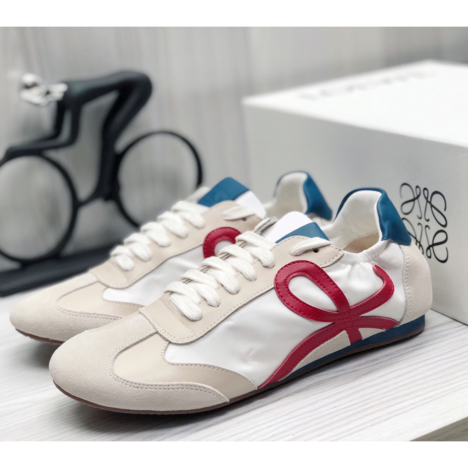 Loewe Ballet Runner In Nylon And Calfskin - EUR FASHION