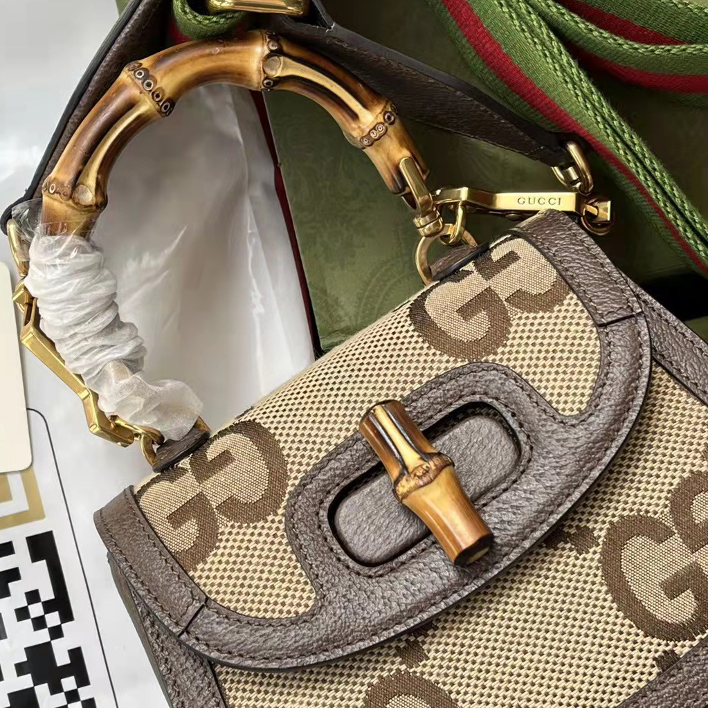 Gucci GG Bamboo Handle Bag（17-12-7.5CM） - EUR FASHION