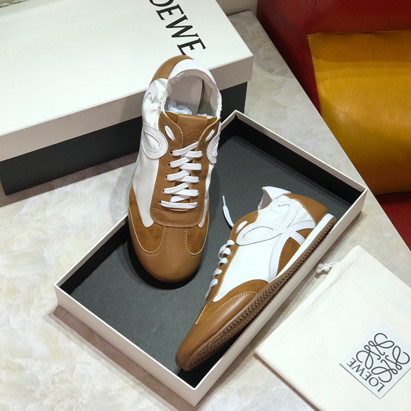 Loewe Ballet Runner In Nylon And Calfskin - EUR FASHION