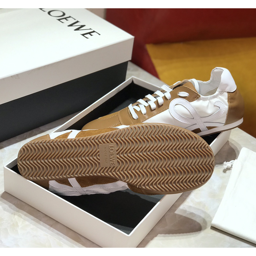 Loewe Ballet Runner In Nylon And Calfskin - EUR FASHION