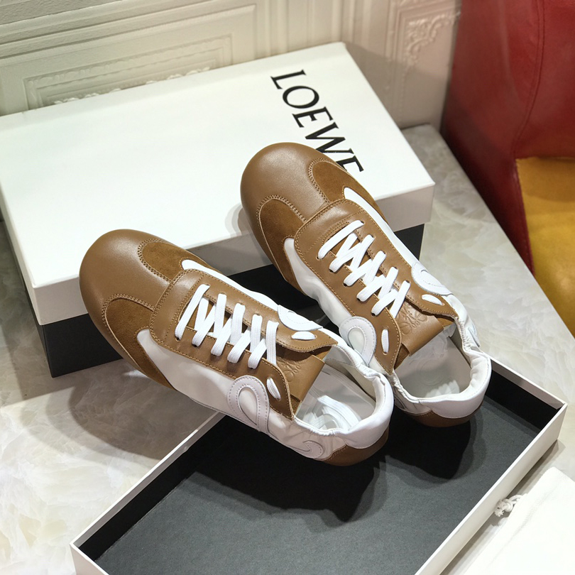 Loewe Ballet Runner In Nylon And Calfskin - EUR FASHION