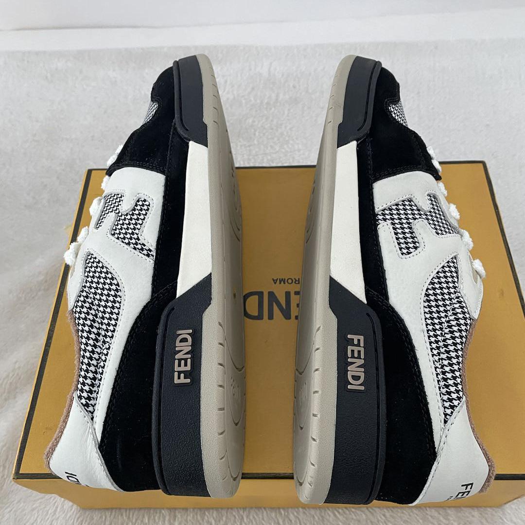 Fendi Match Low Tops In Black Suede Sneaker - EUR FASHION