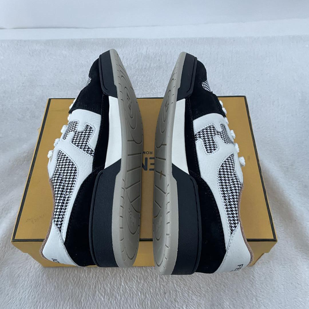 Fendi Match Low Tops In Black Suede Sneaker - EUR FASHION