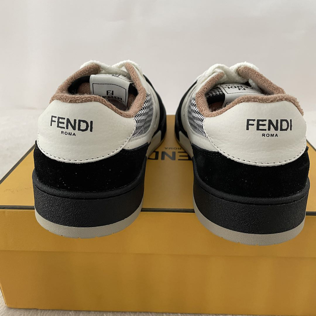 Fendi Match Low Tops In Black Suede Sneaker - EUR FASHION