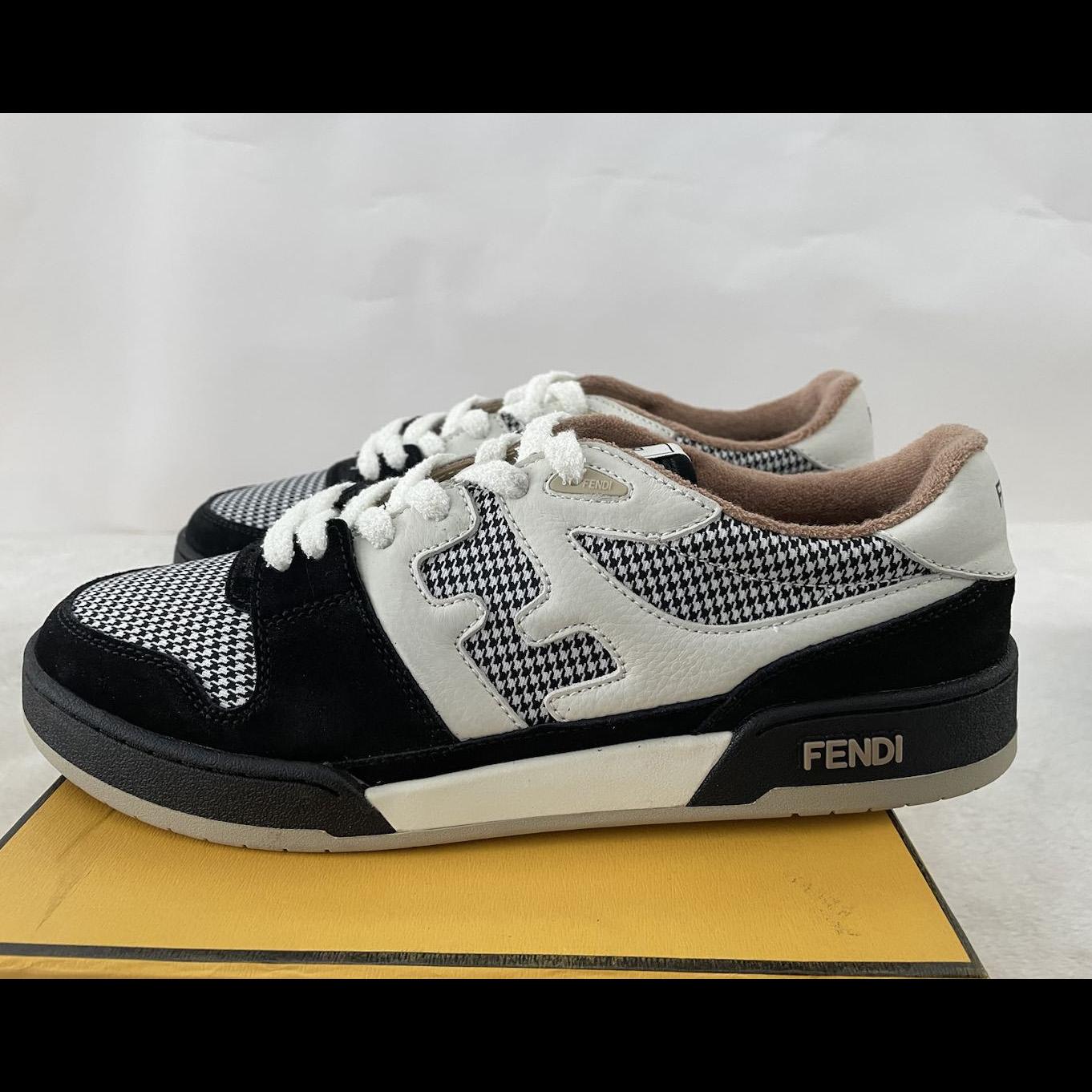 Fendi Match Low Tops In Black Suede Sneaker - EUR FASHION