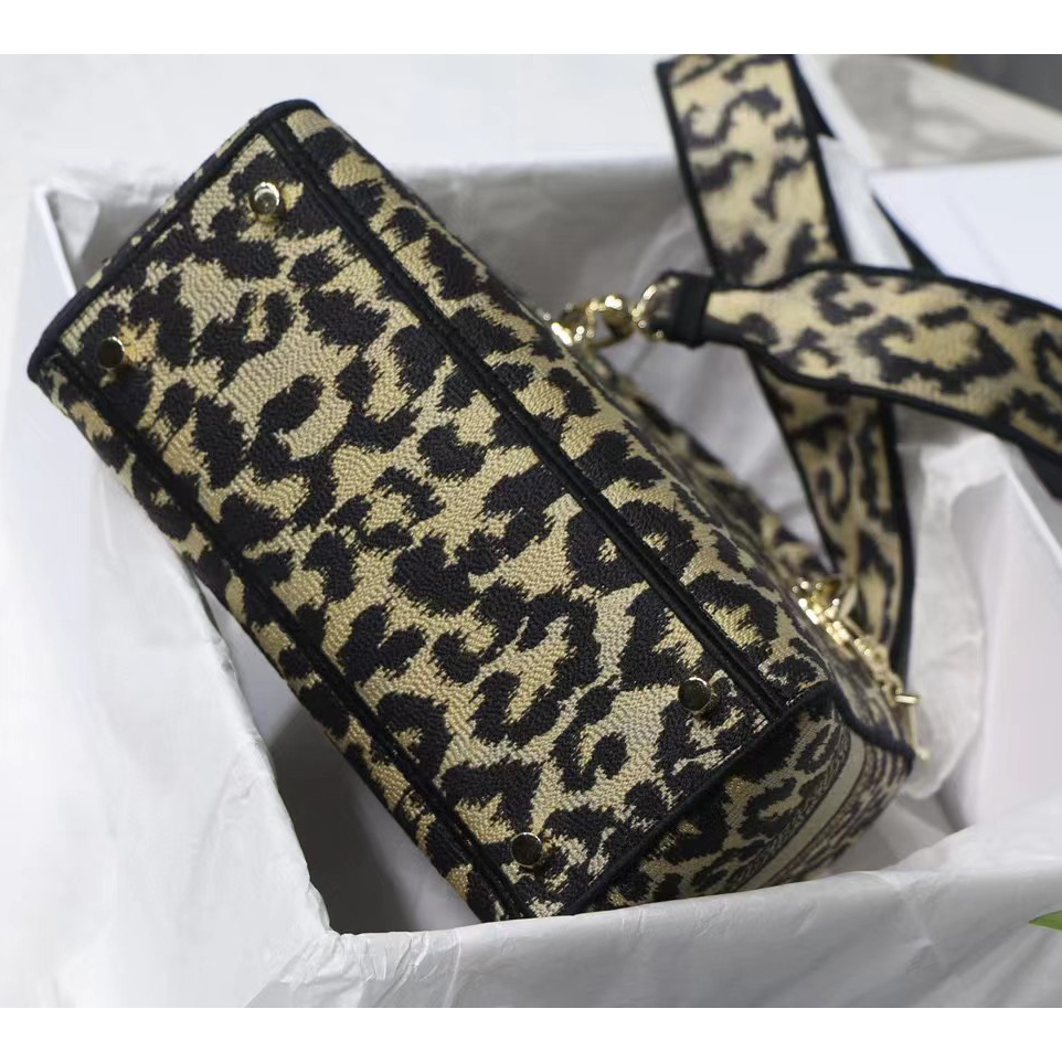 Dior Leopard Print Lady Bag（24-20-11CM） - EUR FASHION
