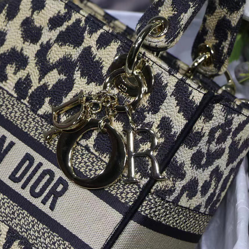 Dior Leopard Print Lady Bag（24-20-11CM） - EUR FASHION