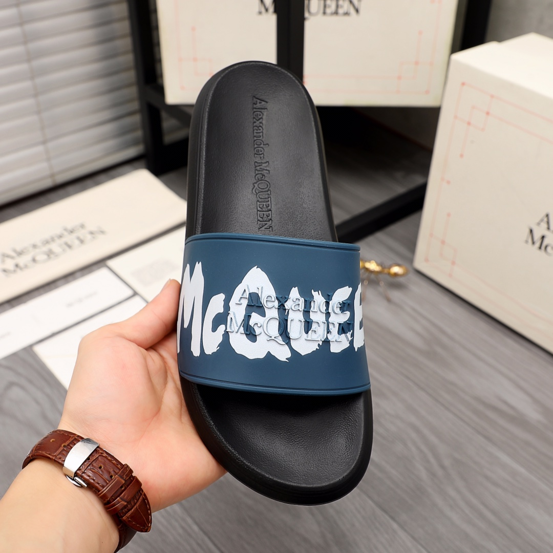 Alexander Mqueen Logo Slipper - EUR FASHION